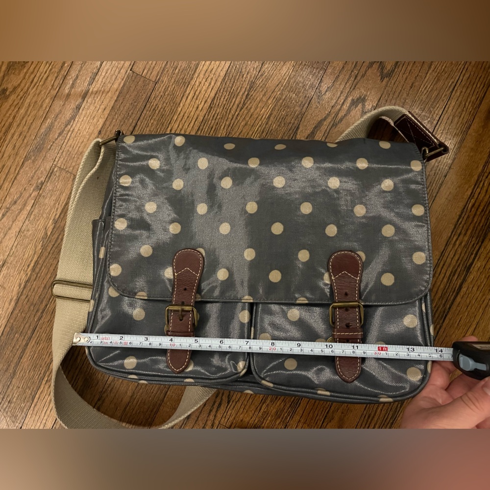 Cath Kidston Gray Polka Dot Crossbody Bag - Picture 7 of 9